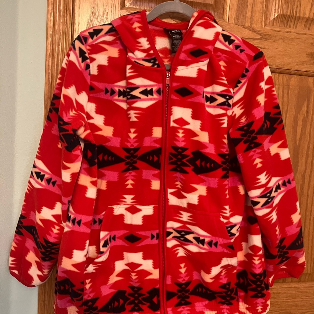 Wrangler zip up hoodie red women’s